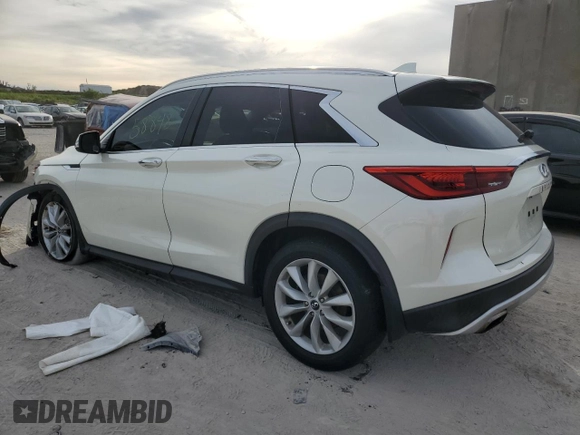 2019 Infiniti QX50 LUXE with VIN 3PCAJ5M14KF121345, listed as a Copart auction lot 73101062 with 58,848 mi miles. Bid and sale history available at carsss.com. Image 2.
