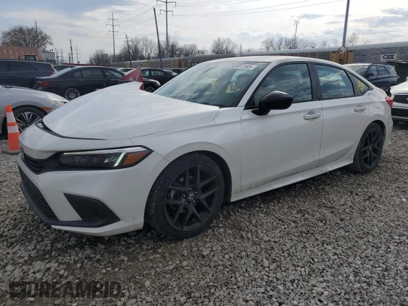 2022 Honda Civic Sedan Sport with VIN 2HGFE2F59NH591427, listed as a Copart auction lot 50937185 with 66,567 mi miles and Salvage Title. Bid and sale history available at carsss.com. Image 1.