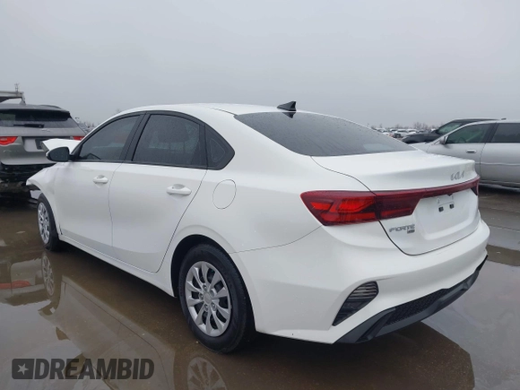 2022 Kia Forte LXS with VIN 3KPF24AD1NE498902, listed as a IAAI auction lot 41454410 with 24,008 mi miles. Bid and sale history available at carsss.com. Image 3.
