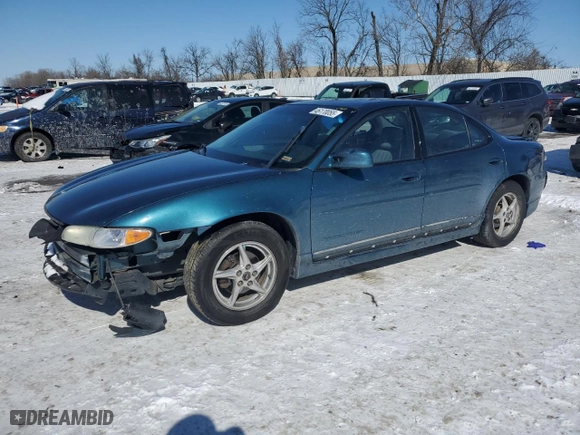 2002 Pontiac Grand Prix GT with VIN 1G2WP52K92F143955, listed as a Copart auction lot 46170055 with 153756 miles and Salvage Title. Bid and sale history available at carsss.com. Image 1.