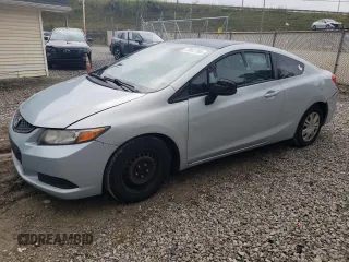 2012 Honda Civic Cpe LX with VIN 2HGFG3B55CH565071, listed as a Copart auction lot 72812764 with 115,283 mi miles and Clean Title. Bid and sale history available at carsss.com. Image 1.