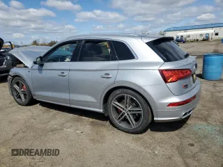 2018 Audi SQ5 with VIN WA1C4BFY8J2107260, listed as a Copart auction lot 52374385 with 53,556 mi miles and Salvage Title. Bid and sale history available at DreamBid. Image 2.