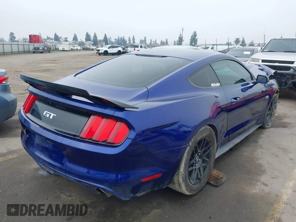 2016 Ford Mustang GT with VIN 1FA6P8CF1G5230668, listed as a IAAI auction lot 41359906 with 107,060 mi miles. Bid and sale history available at carsss.com. Image 4.