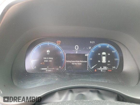 2023 Toyota Highlander L with VIN 5TDKDRBH3PS000635, listed as a Copart auction lot 61023505 with 47,348 mi miles and Salvage title. Bid and sale history available at DreamBid. Image 9.
