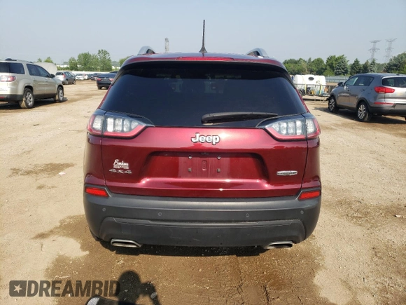 2021 Jeep Cherokee Latitude Lux with VIN 1C4PJMMX0MD200935, listed as a Copart auction lot 59007145 with 67,945 mi miles and Salvage title. Bid and sale history available at DreamBid. Image 6.