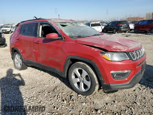 2019 Jeep Compass Altitude with VIN 3C4NJCBB7KT658195, listed as a Copart auction lot 48542205 with 71,134 mi miles and Salvage Title. Bid and sale history available at carsss.com. Image 4.