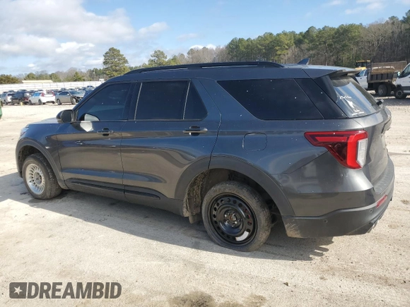 2020 Ford Explorer ST with VIN 1FM5K8GC2LGC22299, listed as a Copart auction lot 43443955 with 91,481 mi miles and Salvage Title. Bid and sale history available at DreamBid. Image 2.