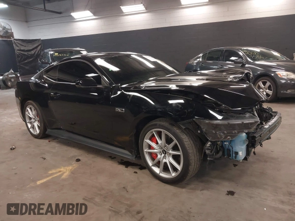 2024 Ford Mustang GT with VIN 1FA6P8CF0R5420366, listed as a IAAI auction lot 42232926 with 14,244 mi miles and . Bid and sale history available at DreamBid. Image 1.