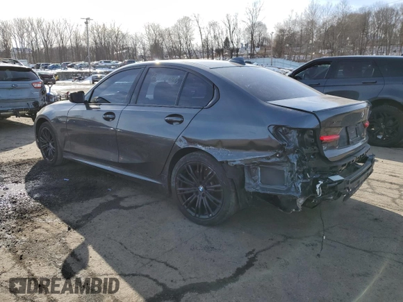 2020 BMW 3 Series M340i xDrive with VIN WBA5U9C02LFH17348, listed as a Copart auction lot 45452545 with 56,869 mi miles and Salvage Title. Bid and sale history available at DreamBid. Image 2.