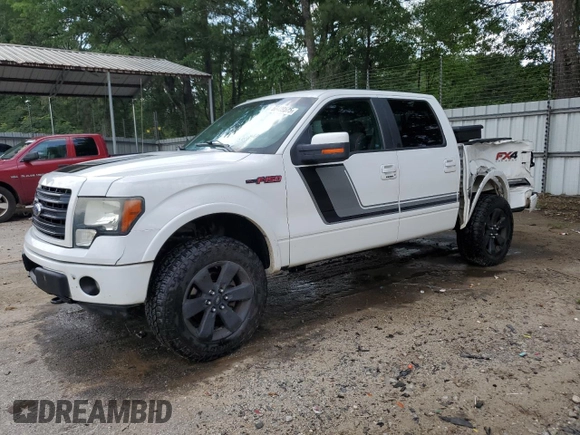 2014 Ford F-150 XL with VIN 1FTFW1EF4EFB77909, listed as a Copart auction lot 60409575 with 201,434 mi miles and Salvage title. Bid and sale history available at DreamBid. Image 1.