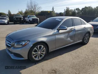 2015 Mercedes-Benz C-Class C 300 with VIN 55SWF4JB3FU069404, listed as a Copart auction lot 48879805 with 167,870 mi miles and Salvage Title. Bid and sale history available at carsss.com. Image 1.