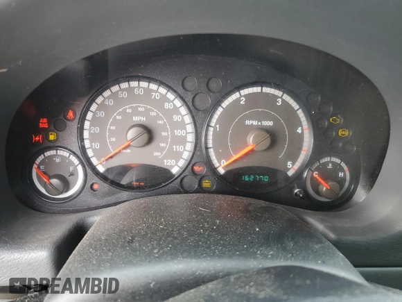 2005 Jeep Liberty Sport with VIN 1J4GL48565W655534, listed as a Copart auction lot 46359535 with 162,770 mi miles and Salvage Title. Bid and sale history available at DreamBid. Image 9.