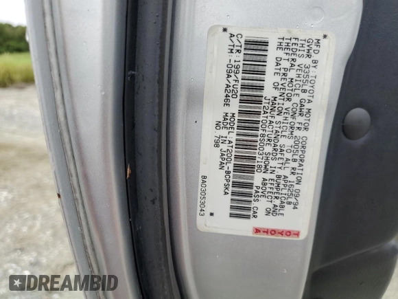 1995 Toyota Celica ST z VIN JT2AT00F8S0037180, wystawiony jako Copart lot #74536414 z przebiegiem Nie podano mil oraz Szkoda całkowita • Salvage title. Historia ofert i sprzedaży dostępna na DreamBid. Obrazek 13.