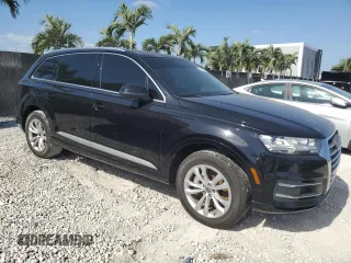 2017 Audi Q7 Premium Plus with VIN WA1LAAF73HD023601, listed as a Copart auction lot 55184215 with 73,379 mi miles and Clean Title. Bid and sale history available at DreamBid. Image 4.