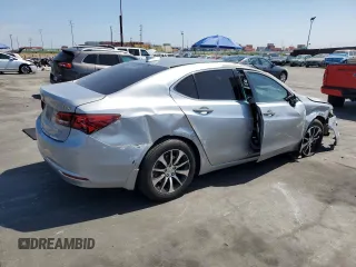 2017 Acura TLX with VIN 19UUB1F36HA006136, listed as a Copart auction lot 50255495 with 76,921 mi miles and Salvage Title. Bid and sale history available at carsss.com. Image 3.