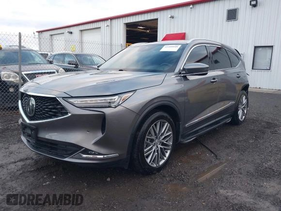 2023 Acura MDX w/Advance Package with VIN 5J8YE1H89PL015997, listed as a IAAI auction lot 41208048 with 18,630 mi miles. Bid and sale history available at carsss.com. Image 2.