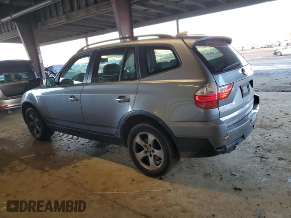2008 BMW X3 3.0si with VIN WBXPC93498WJ07651, listed as a Copart auction lot 41523435 with 169,001 mi miles and Clean Title. Bid and sale history available at carsss.com. Image 2.