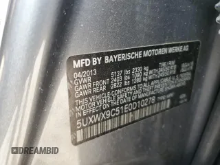 2014 BMW X3 xDrive28i with VIN 5UXWX9C51E0D10278, listed as a Copart auction lot 45885535 with 110,741 mi miles and Salvage Title. Bid and sale history available at DreamBid. Image 16.