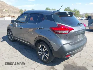 2018 Nissan Kicks SV with VIN 3N1CP5CUXJL511291, listed as a IAAI auction lot 42393541 with 144,642 mi miles and . Bid and sale history available at DreamBid. Image 3.