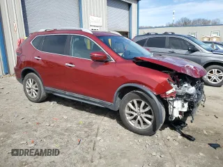 2018 Nissan Rogue SV with VIN 5N1AT2MV9JC723421, listed as a Copart auction lot 49770695 with 78,228 mi miles and Salvage Title. Bid and sale history available at DreamBid. Image 4.