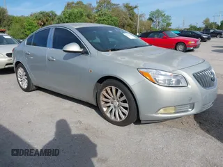 2011 Buick Regal CXL RL3 with VIN W04GR5EC3B1047194, listed as a IAAI auction lot 41674174 with 195,303 mi miles. Bid and sale history available at carsss.com. Image 1.