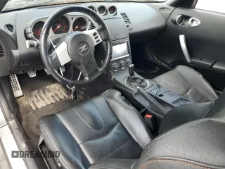2005 Nissan 350Z with VIN JN1AZ34D65M610383, listed as a Copart auction lot 63184204 with 66,806 mi miles and Salvage Title. Bid and sale history available at DreamBid. Image 8.