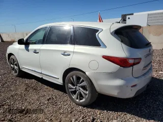 2013 Infiniti JX35 with VIN 5N1AL0MN5DC309903, listed as a Copart auction lot 55463665 with 186,669 mi miles and Clean Title. Bid and sale history available at carsss.com. Image 2.