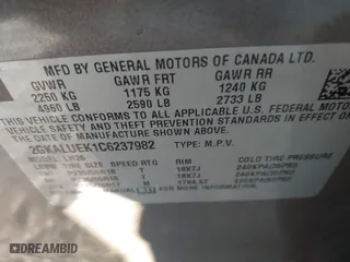 2012 GMC Terrain SLT-1 with VIN 2GKALUEK1C6237982, listed as a IAAI auction lot 41872736 with 148,641 mi miles. Bid and sale history available at carsss.com. Image 9.