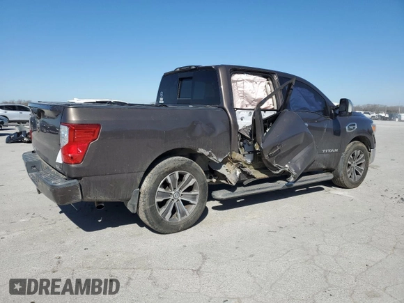 2017 Nissan Titan SL with VIN 1N6AA1E6XHN536809, listed as a Copart auction lot 47956345 with 135,207 mi miles and Salvage title. Bid and sale history available at DreamBid. Image 3.