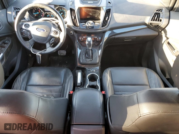 2014 Ford Escape Titanium with VIN 1FMCU9J93EUD36496, listed as a Copart auction lot 89377665 with 88,976 mi miles and Salvage Title. Bid and sale history available at DreamBid. Image 8.