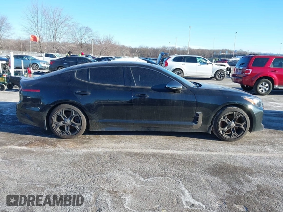 2020 Kia Stinger GT-Line with VIN KNAE15LA8L6075791, listed as a IAAI auction lot 41284342 with 47,978 mi miles. Bid and sale history available at carsss.com. Image 12.
