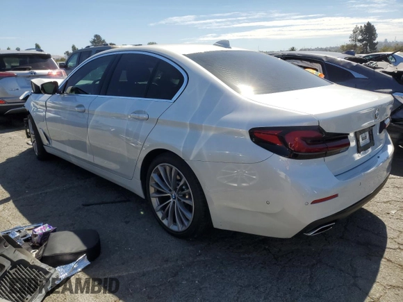 2021 BMW 5 Series 530e with VIN WBA13AG00MCF99641, listed as a Copart auction lot 67099134 with Not Provided miles and Salvage Title. Bid and sale history available at carsss.com. Image 2.