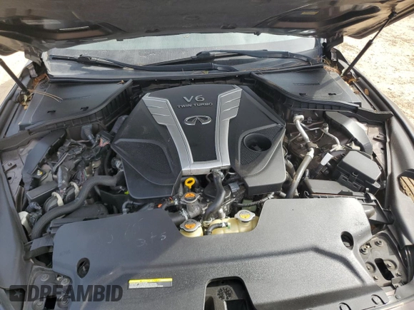 2017 Infiniti Q50 Signature Edition with VIN JN1EV7AP0HM739324, listed as a Copart auction lot 43063345 with 124,406 mi miles and Salvage Title. Bid and sale history available at DreamBid. Image 12.