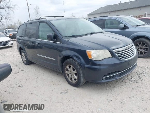 2013 Chrysler Town & Country Touring with VIN 2C4RC1BG4DR595154, listed as a IAAI auction lot 42077785 with 169,474 mi miles. Bid and sale history available at carsss.com. Image 1.