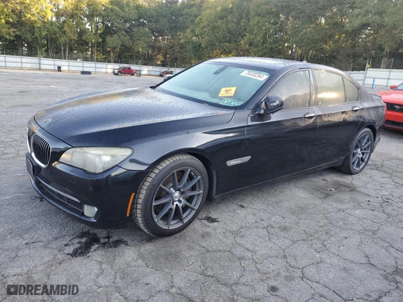 2009 BMW 7 Series 750i with VIN WBAKA83599CY33381, listed as a Copart auction lot 75530264 with 83,083 mi miles and Salvage Title. Bid and sale history available at carsss.com. Image 1.