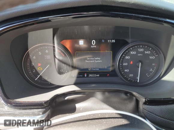 2023 Cadillac XT5 FWD Premium Luxury with VIN 1GYKNCRS5PZ109358, listed as a Copart auction lot 45201135 with 28,222 mi miles and Salvage Title. Bid and sale history available at carsss.com. Image 9.