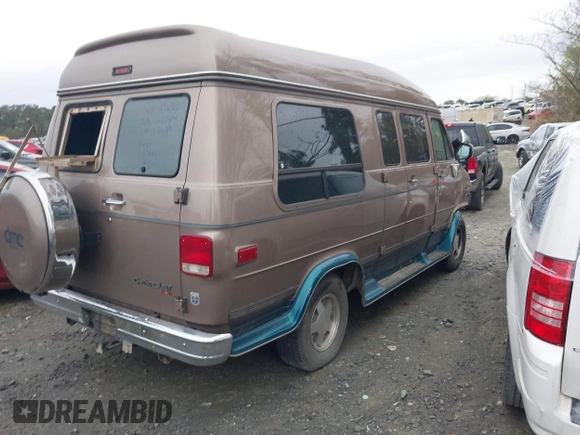 1995 Chevrolet Chevy Van z VIN 1GBEG25K8SF245639, wystawiony jako IAAI lot #41917862 z przebiegiem 89 015 mil mil oraz . Historia ofert i sprzedaży dostępna na DreamBid. Obrazek 4.