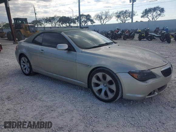 2006 BMW 6 Series 650Ci z VIN WBAEK13406CN72369, wystawiony jako Copart lot #47076175 z przebiegiem 97 684 mil mil oraz Czysty tytuł • Clean title. Historia ofert i sprzedaży dostępna na DreamBid. Obrazek 4.