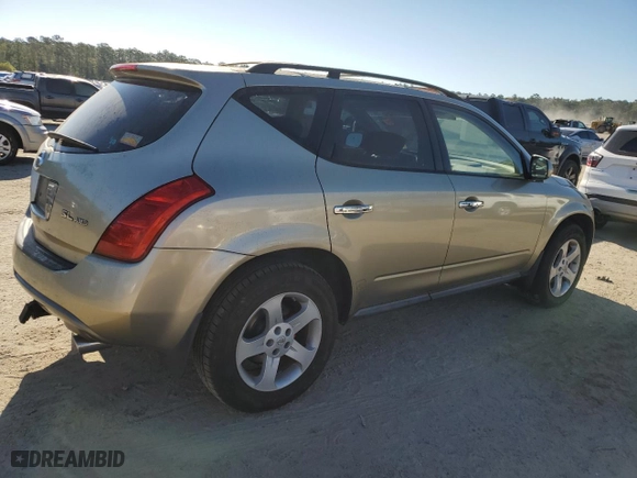 2005 Nissan Murano S with VIN JN8AZ08W95W427172, listed as a Copart auction lot 76733054 with 51,053 mi miles and Clean Title. Bid and sale history available at carsss.com. Image 3.