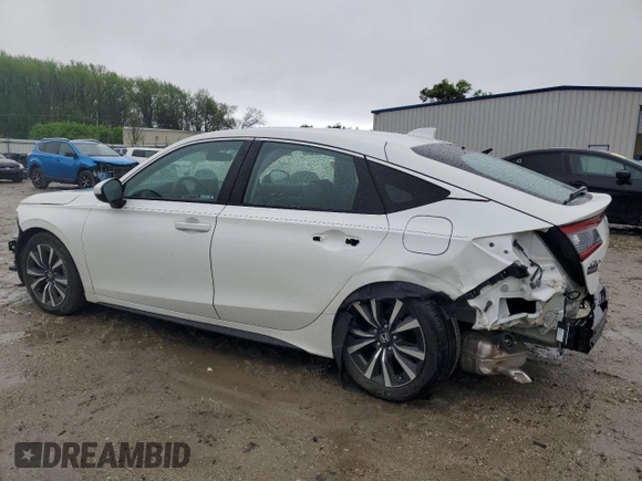 2024 Honda Civic EX-L z VIN 19XFL1H7XRE012055, wystawiony jako Copart lot #52017955 z przebiegiem 14 459 mil mil oraz Szkoda całkowita • Salvage title. Historia ofert i sprzedaży dostępna na DreamBid. Obrazek 2.