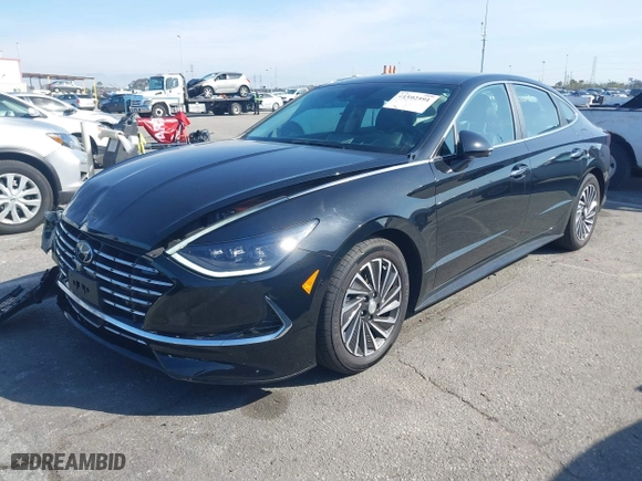 2022 Hyundai Sonata Hybrid Limited with VIN KMHL54JJ3NA049672, listed as a IAAI auction lot 41592591 with 29,523 mi miles. Bid and sale history available at carsss.com. Image 18.