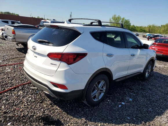 2018 Hyundai Santa Fe 2.4L with VIN 5XYZU3LB6JG511556, listed as a Copart auction lot 52035015 with 85,177 mi miles and Salvage title. Bid and sale history available at DreamBid. Image 3.