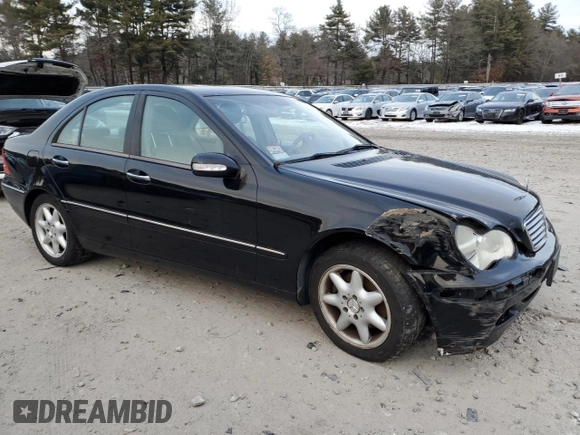 2004 Mercedes-Benz C 320 with VIN WDBRF64J34F480452, listed as a Copart auction lot 88259605 with 119,240 mi miles and Clean Title. Bid and sale history available at DreamBid. Image 4.