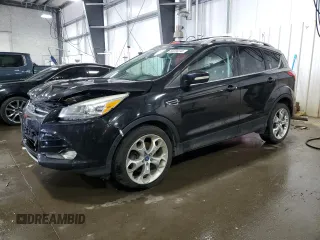 2013 Ford Escape Titanium with VIN 1FMCU9J95DUC32445, listed as a Copart auction lot 60208345 with 266,267 mi miles and Salvage title. Bid and sale history available at DreamBid. Image 1.