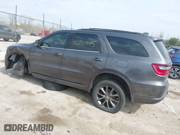 2017 Dodge Durango GT with VIN 1C4RDJDG2HC630010, listed as a IAAI auction lot 42120945 with 99,750 mi miles and . Bid and sale history available at DreamBid. Image 3.