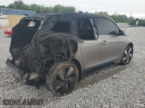 2015 BMW i3 with VIN WBY1Z4C59FV504906, listed as a Copart auction lot 63290095 with Not provided miles and Salvage title. Bid and sale history available at DreamBid. Image 3.