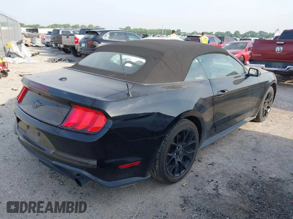 2018 Ford Mustang EcoBoost Premium with VIN 1FATP8UH2J5175707, listed as a IAAI auction lot 42237355 with 88,609 mi miles and . Bid and sale history available at DreamBid. Image 4.