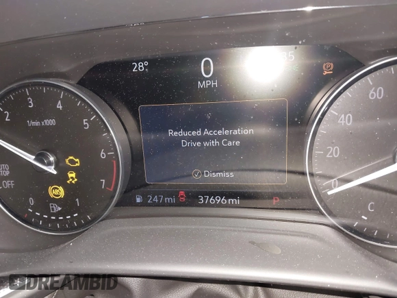 2023 Buick Envision Essence with VIN LRBFZNR47PD035820, listed as a IAAI auction lot 41612604 with 37,696 mi miles. Bid and sale history available at carsss.com. Image 16.