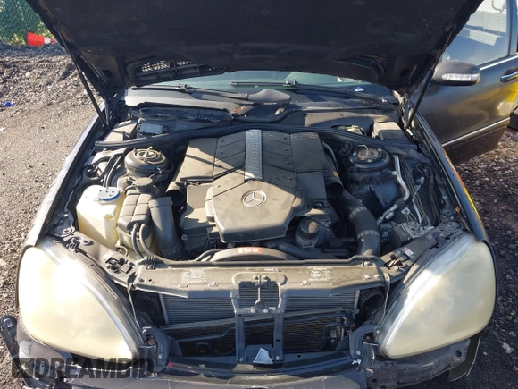 2004 Mercedes-Benz S-Class 5.0L with VIN WDBNG75J24A414813, listed as a IAAI auction lot 41911565 with 999,999 mi miles. Bid and sale history available at carsss.com. Image 10.