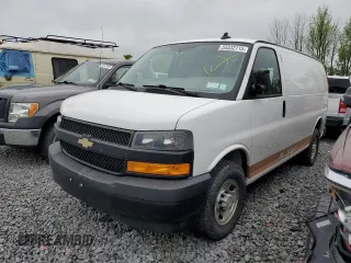 2019 Chevrolet Express Cargo with VIN 1GCWGAFP4K1227186, listed as a Copart auction lot 55532715 with 148,607 mi miles and Salvage title. Bid and sale history available at DreamBid. Image 1.